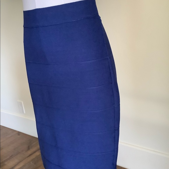 Royal Blue Bandage Skirt - Picture 2 of 10